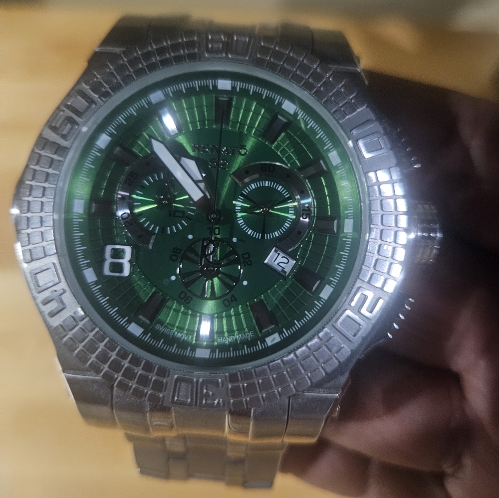 RARE- Renato Buzo 52 Swiss Ronda 5040D Green Dial Watch- #34 of 50